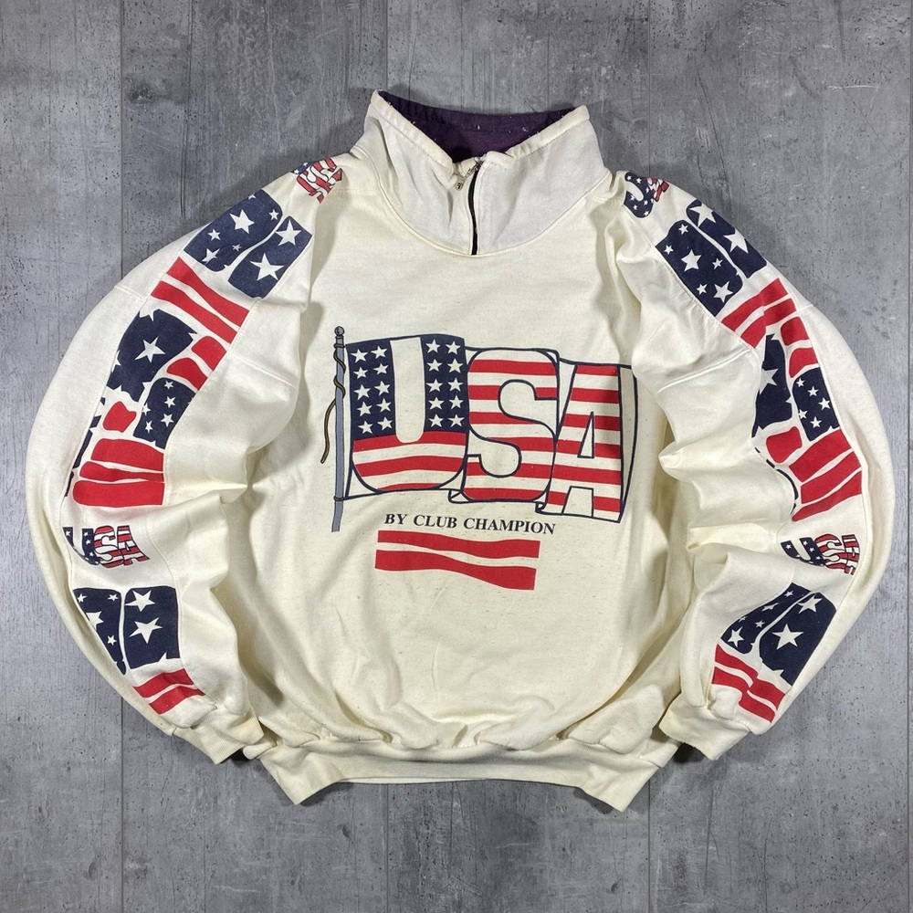 90s Vintage USA Cream Jumper